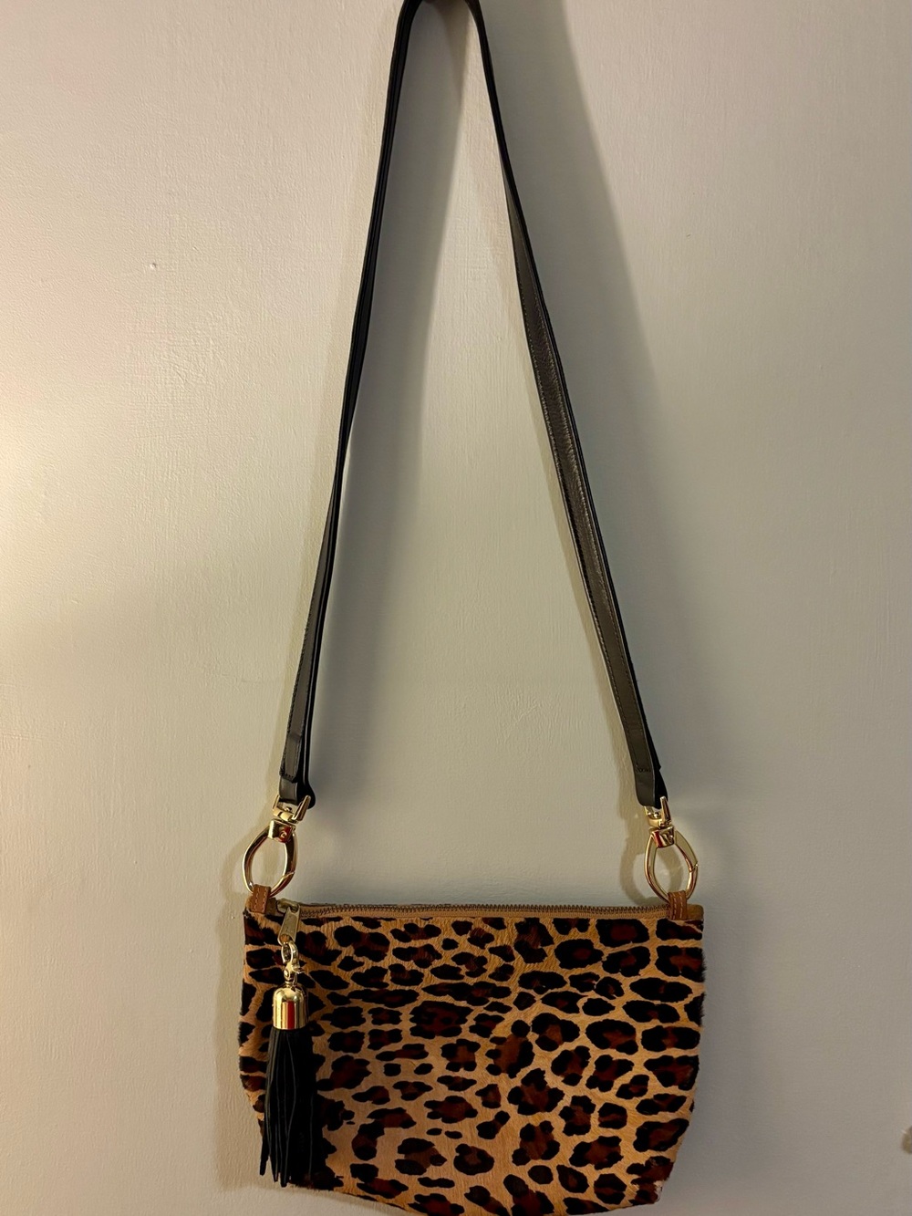 Satchel Alison Small Messenger in Leopard Print